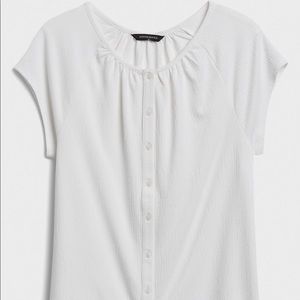 Banana Republic Gathered-Neck Top